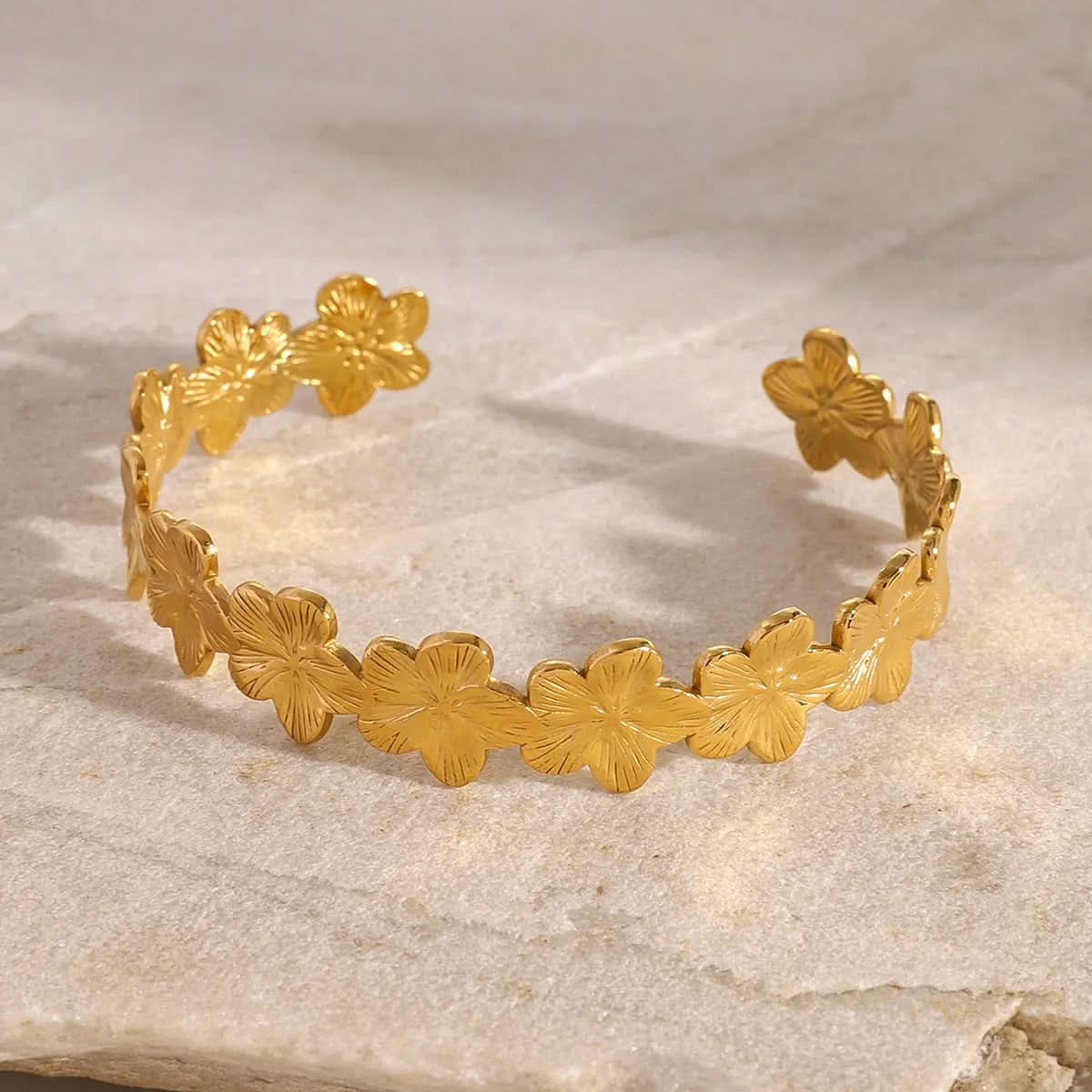 Flower Cuff Bracelet