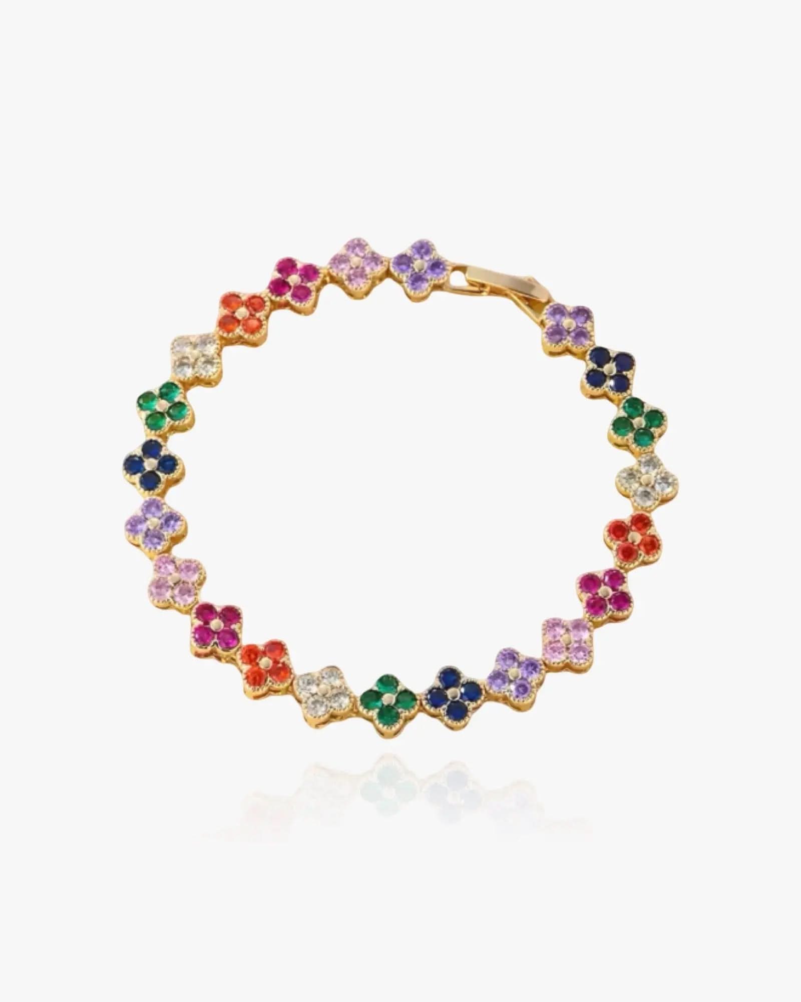 Rainbow Clover Bracelet