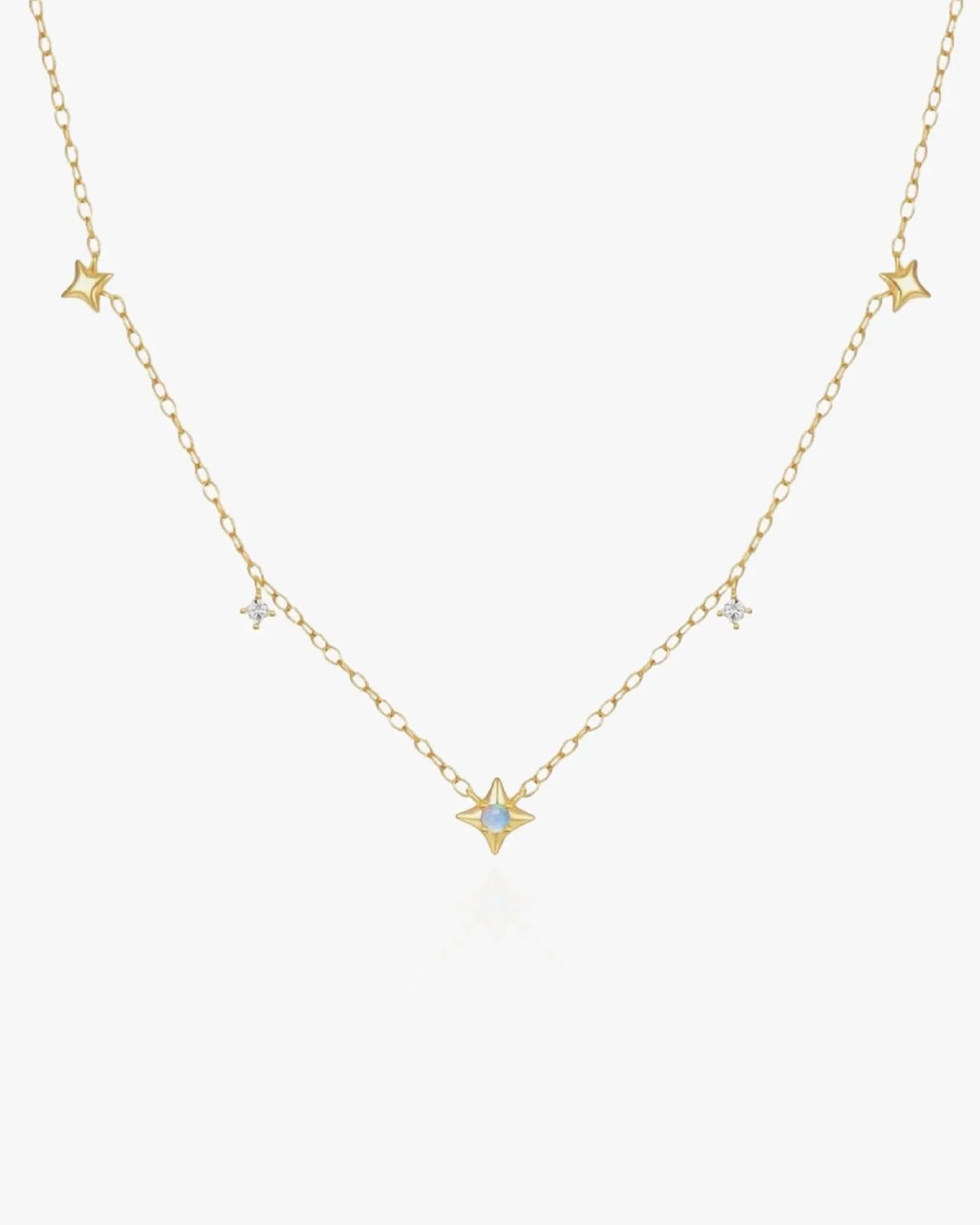 Dainty Necklace with Stars