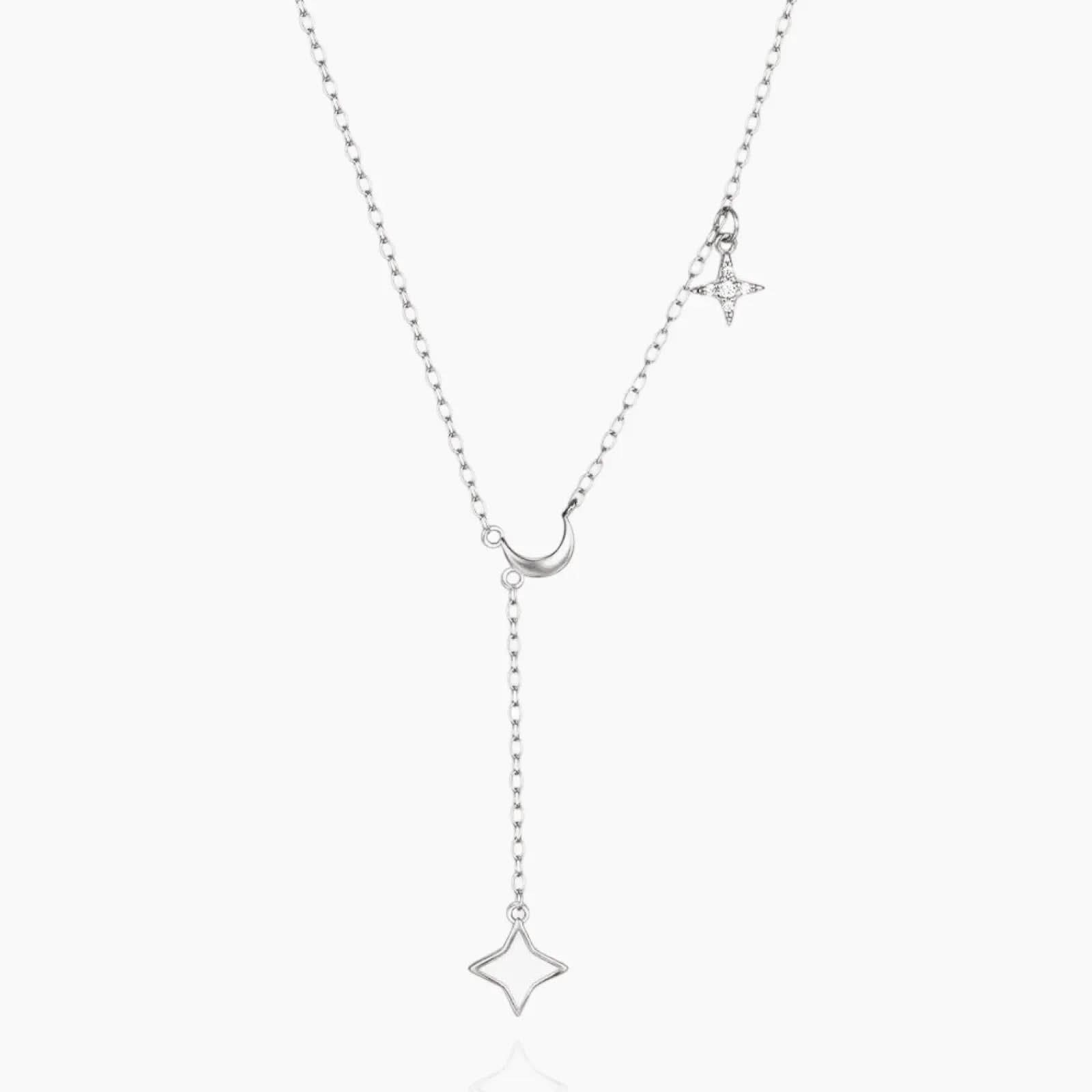 Dainty Y-Shape Moon Necklace