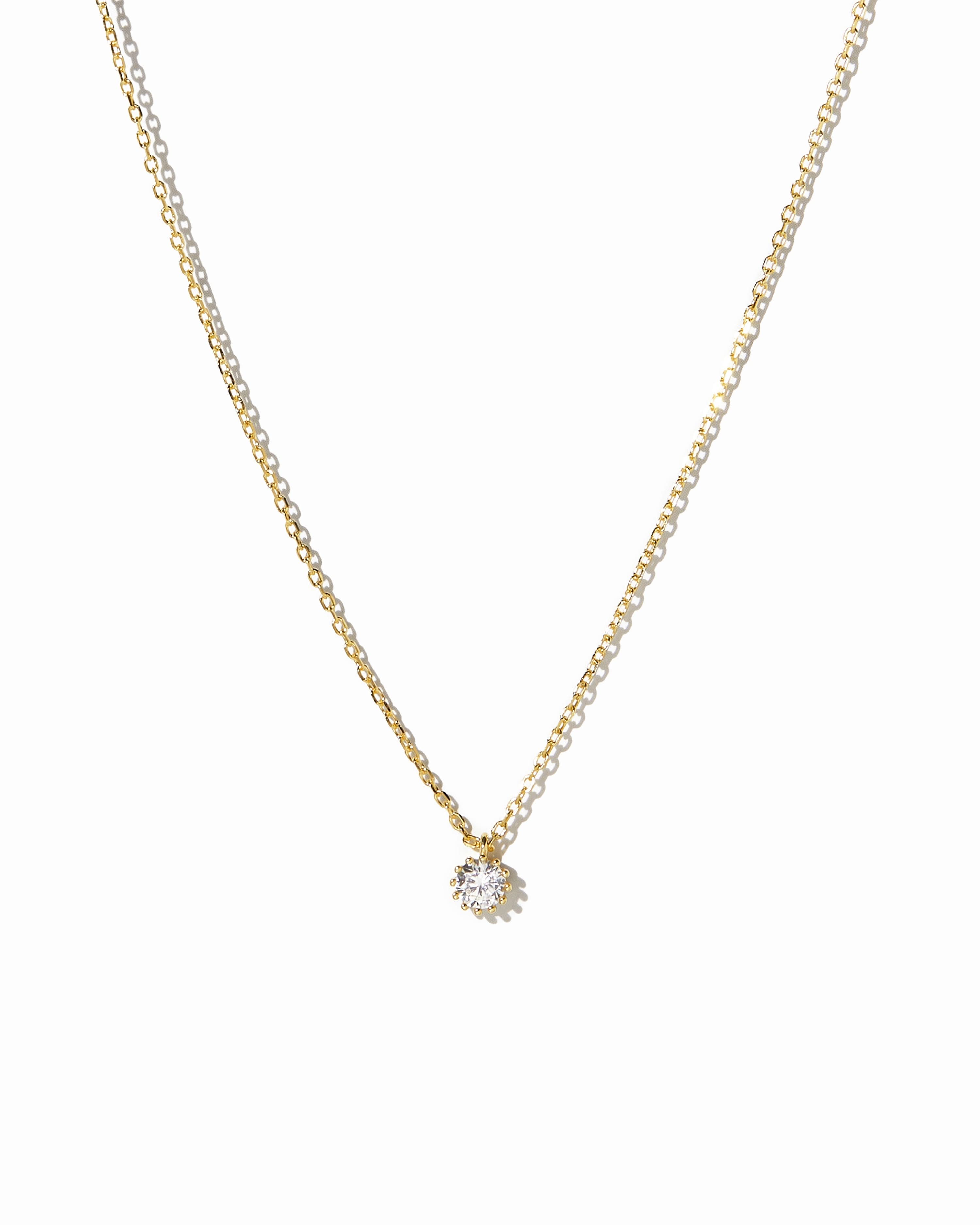 Tiny Bezel Pendant Necklace