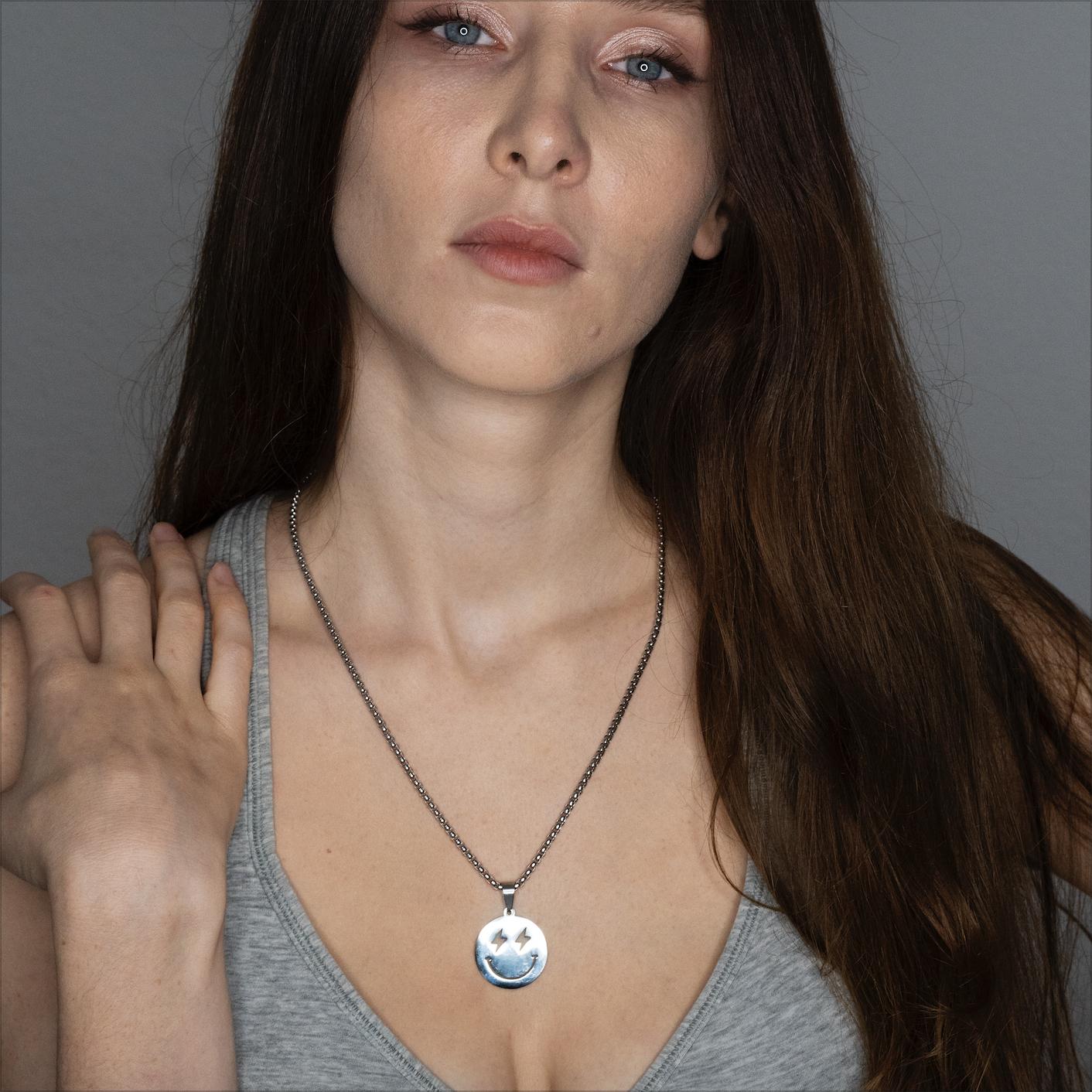 Trippy Smiley Necklace