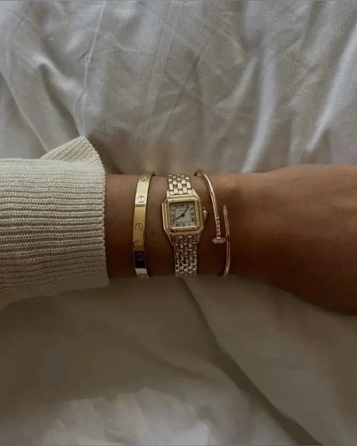 Quadratische Santos Quarzuhr