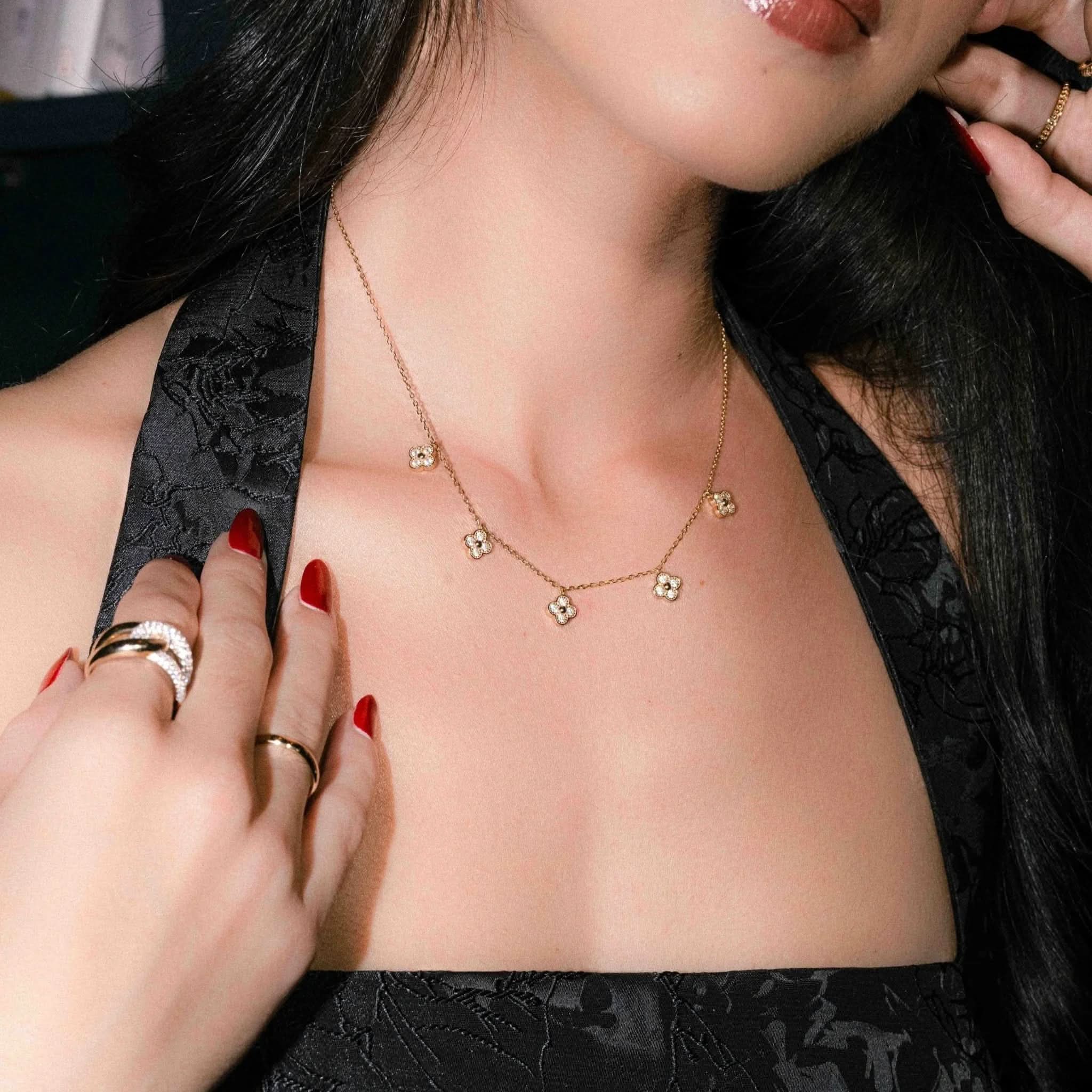 Four Leaf Clover Charm Necklace