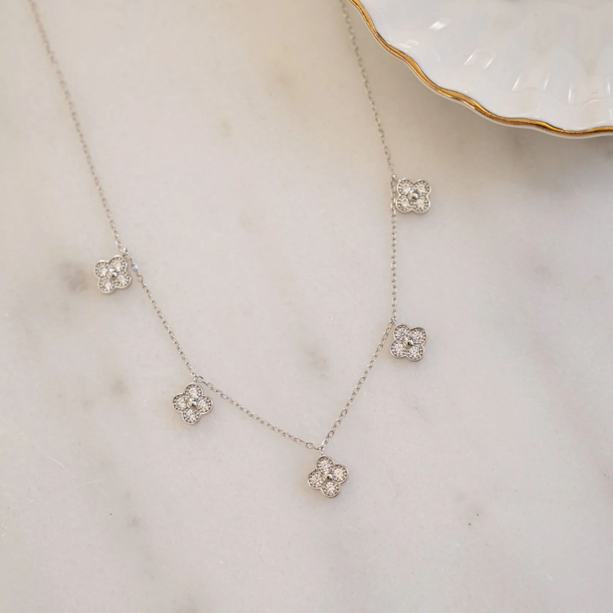 Four Leaf Clover Charm Necklace
