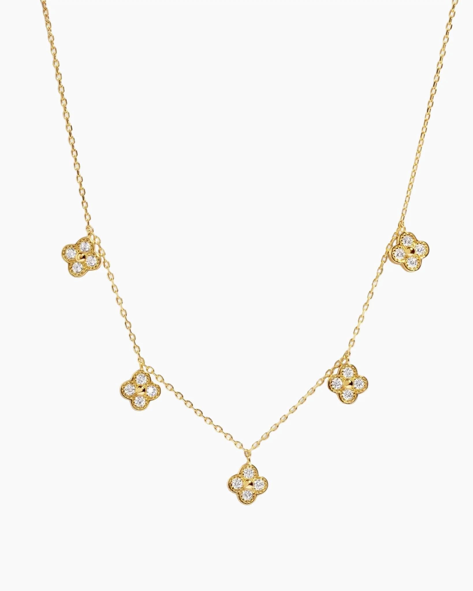 Four Leaf Clover Charm Necklace