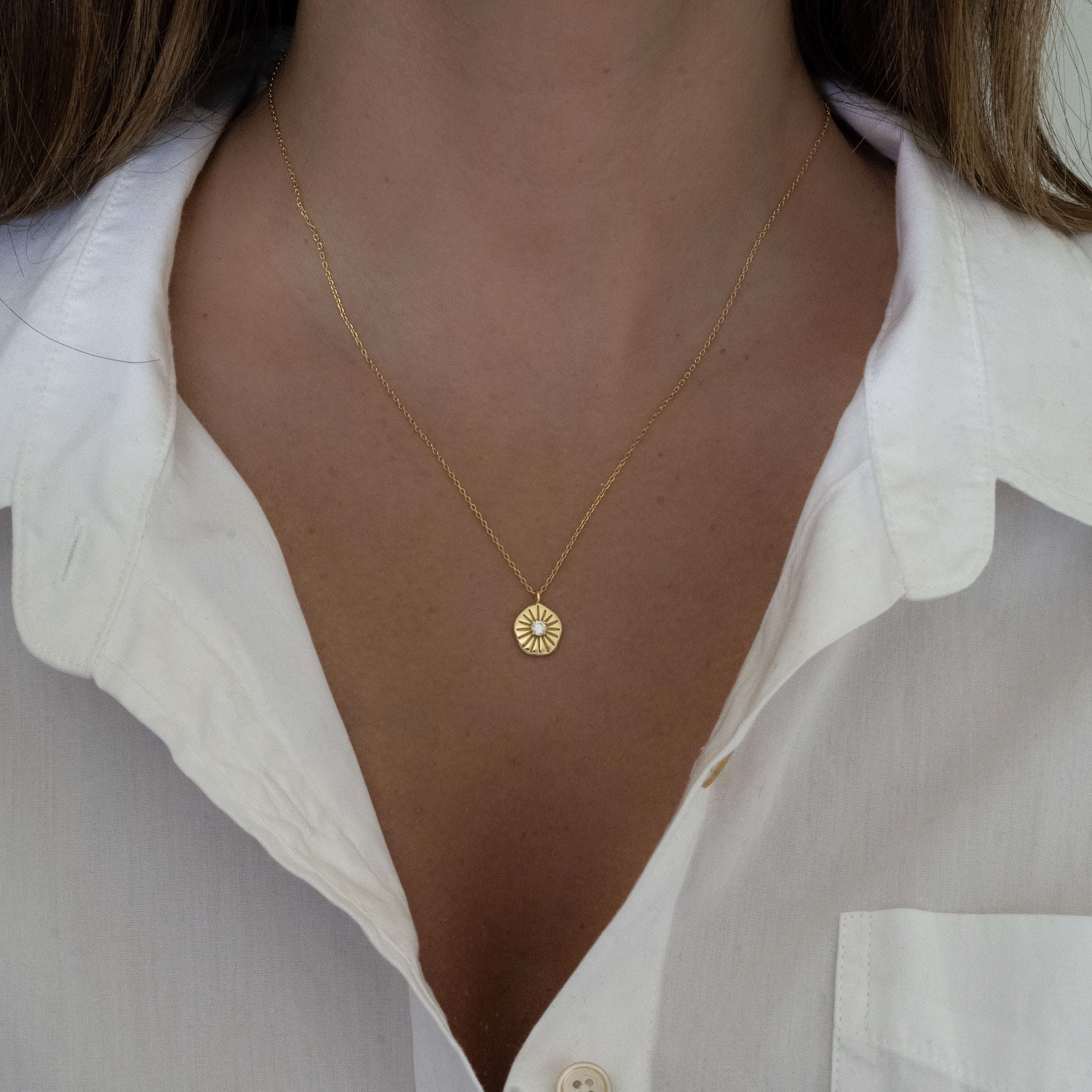 Sunburst Medallion Necklace