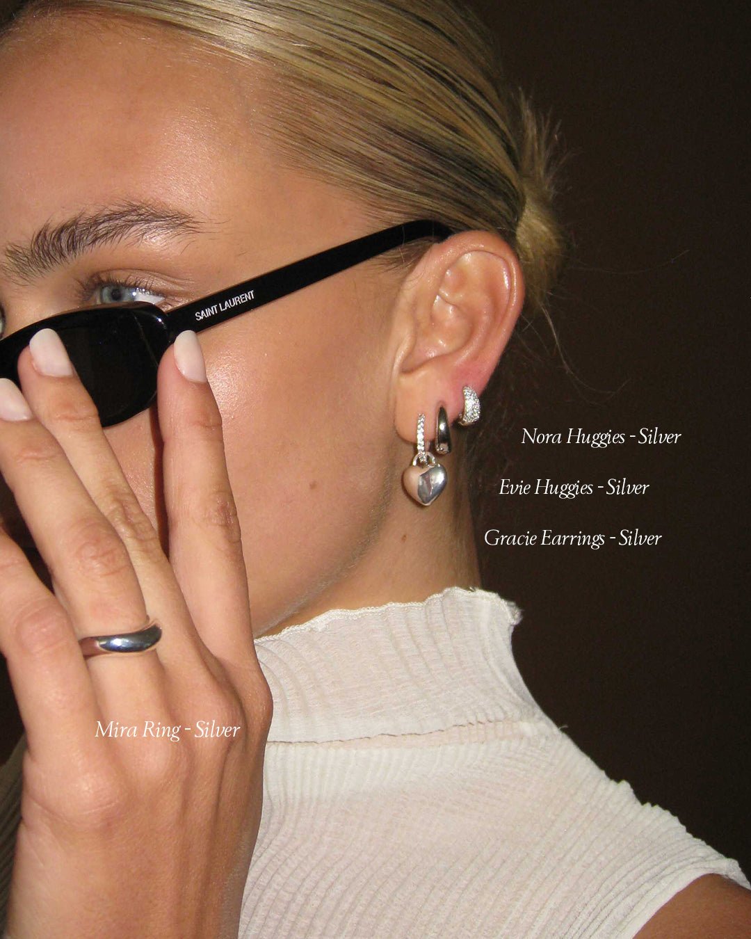 Amara Ohrringe – Silber