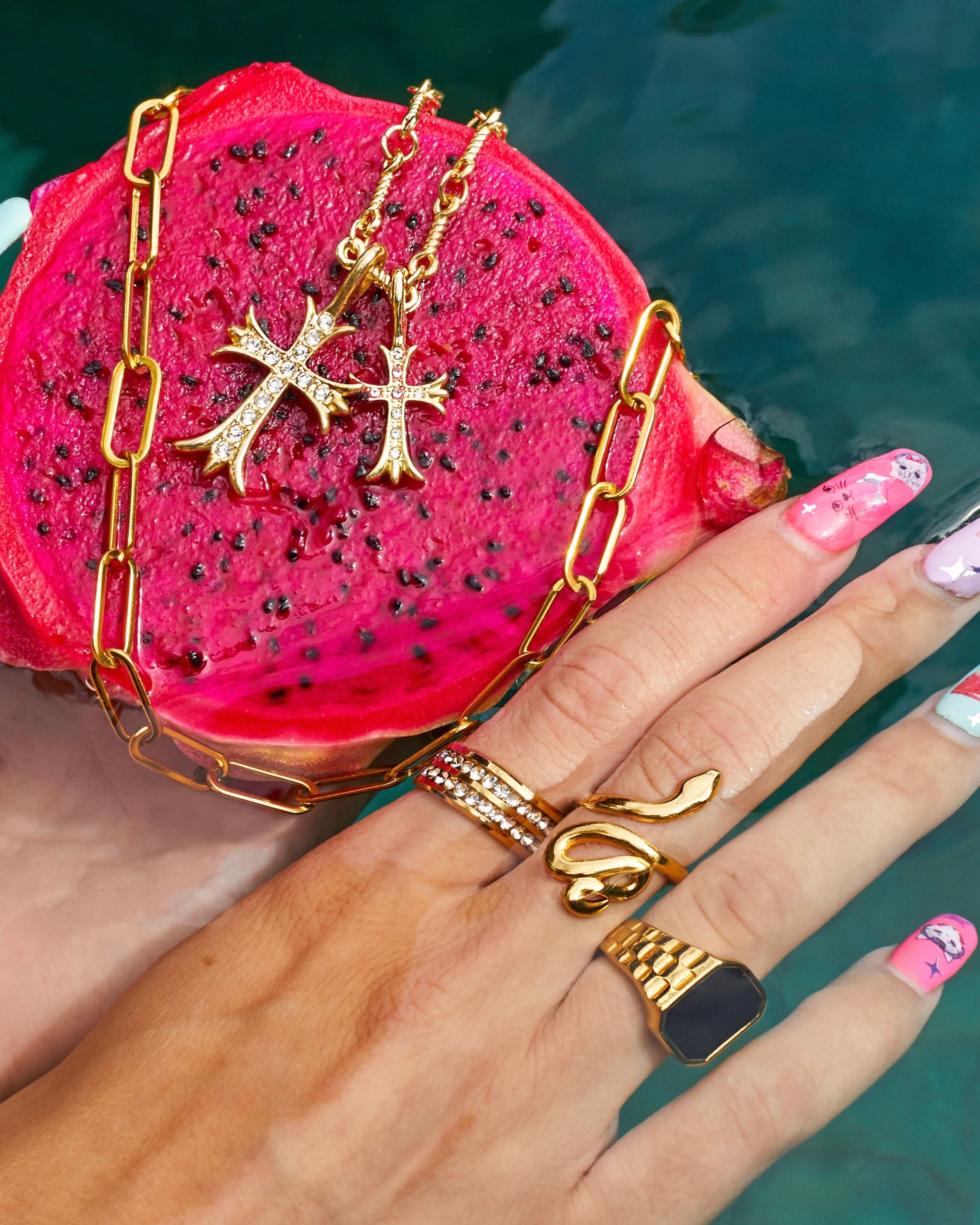 Doppelkreuz-Halskette