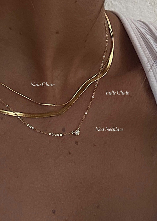 Indie Necklace 3mm - Gold