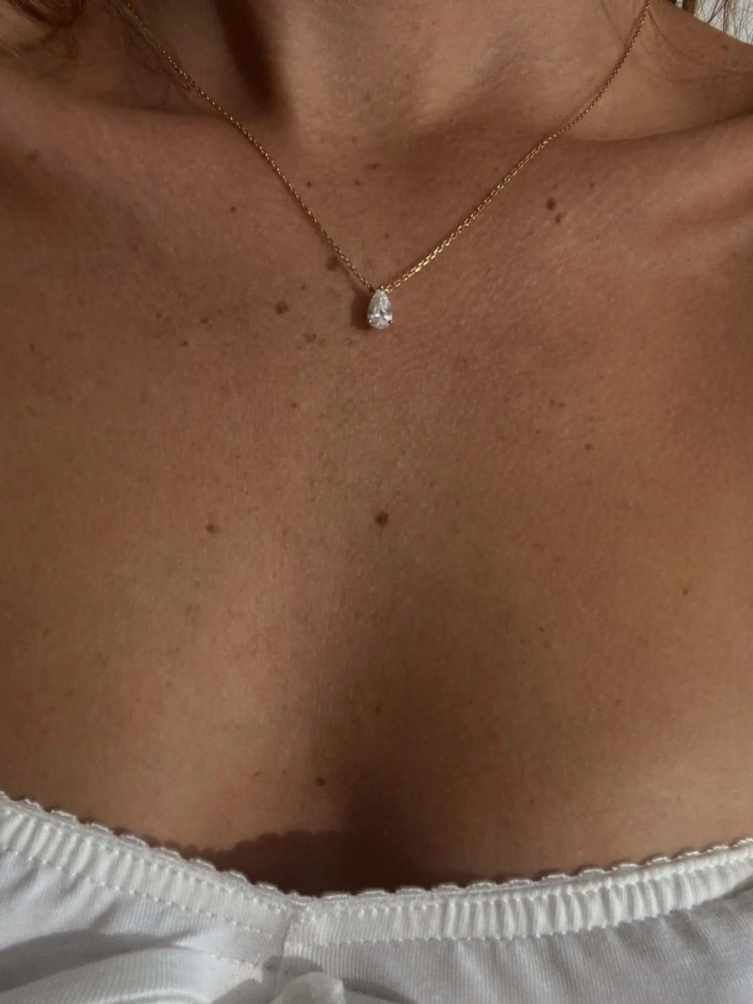 Iriss Necklace Pear - Gold