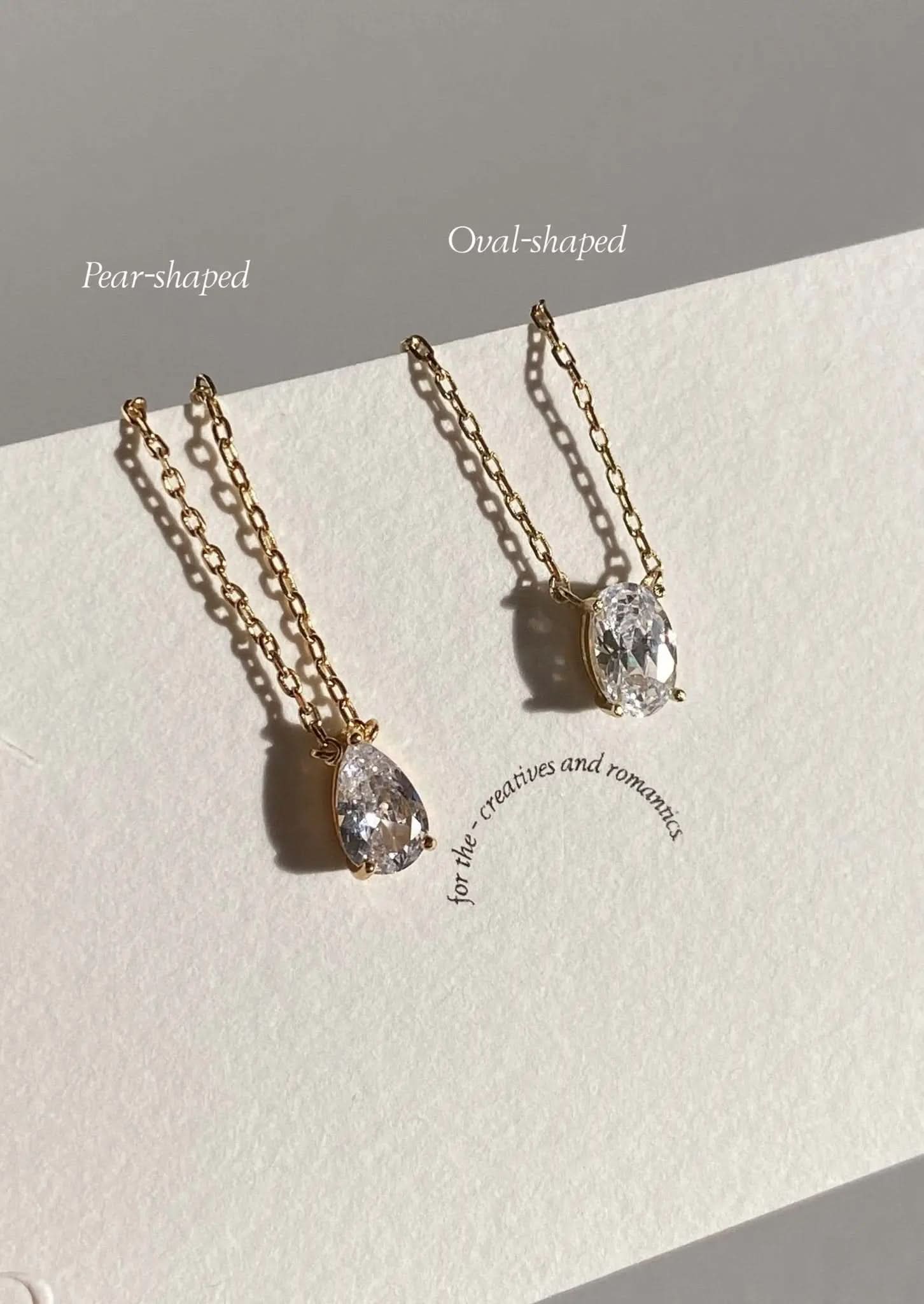 Iriss Necklace Pear - Gold