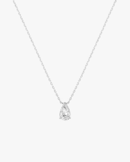 Iriss Halskette Birne - Silber 