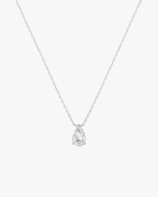 Iriss Necklace Pear - Silver