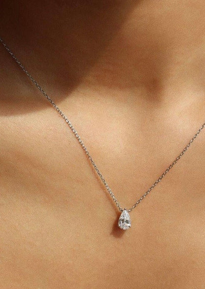 Iriss Halskette Birne - Silber 