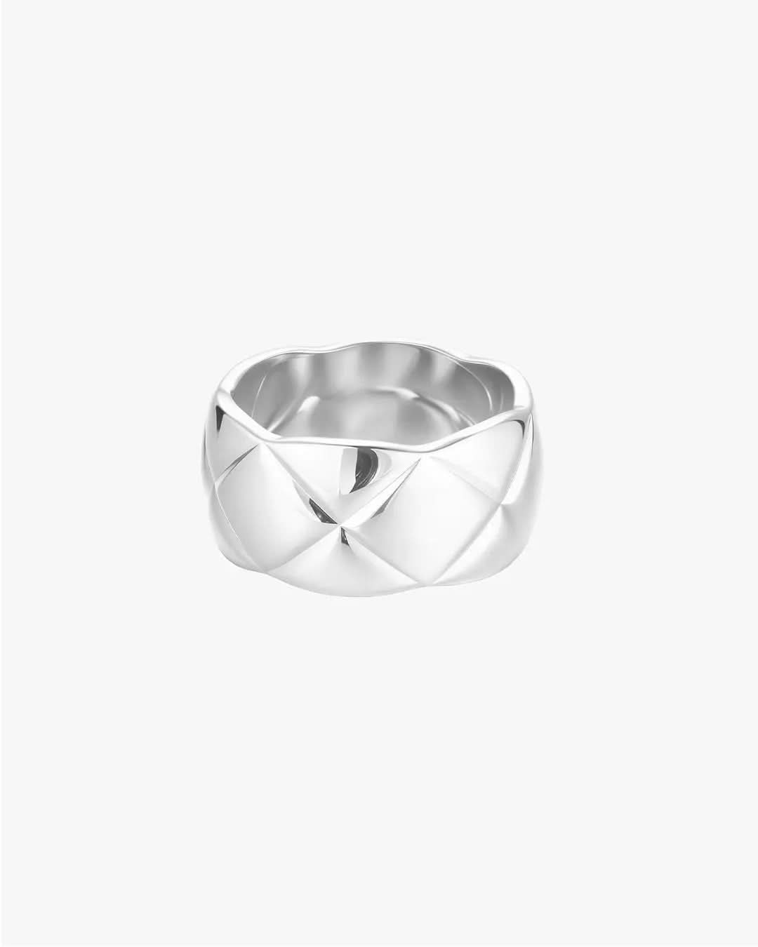 Aubrey Thick Band Ring -  Silver