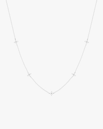 Loria Halskette Multi - Silber