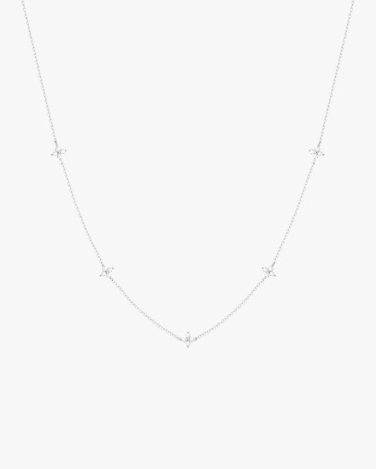 Loria Halskette Multi - Silber