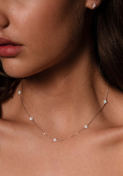 Loria Halskette Multi - Silber
