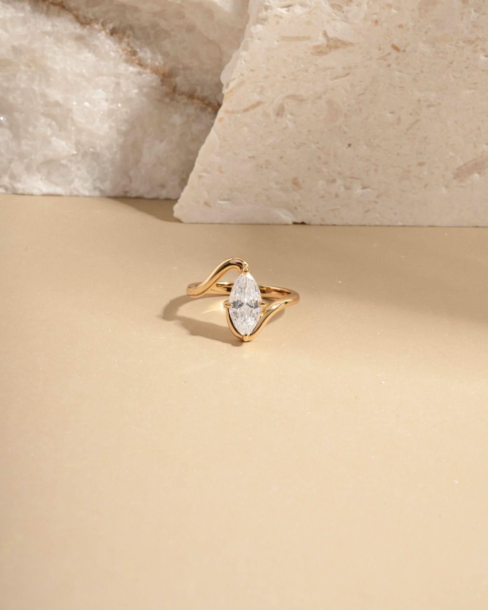 Marquise Swirl Ring