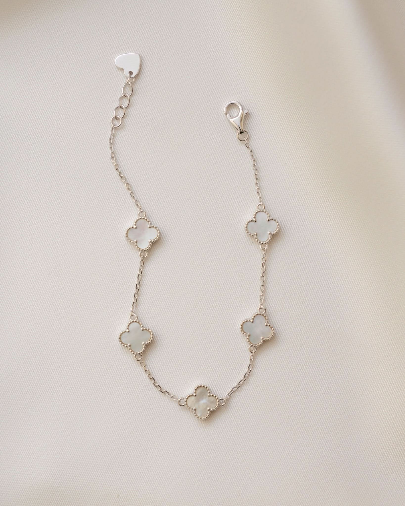 Mother of Pearl Clover Bracelet