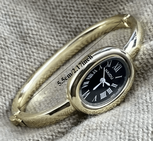 Naidu Oval Watch Gold