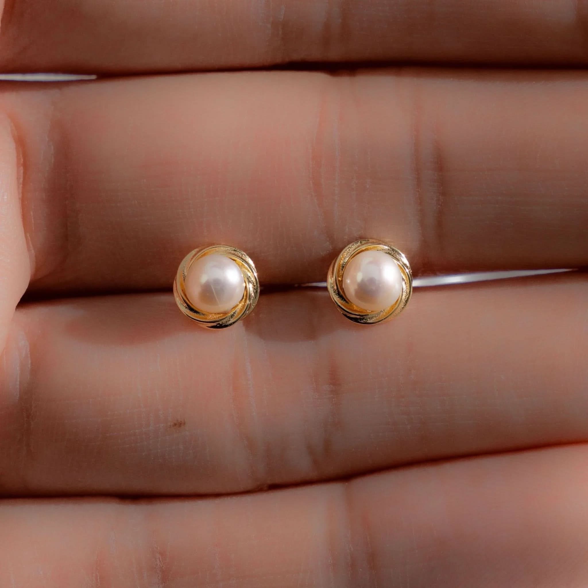 Pearl Button Studs