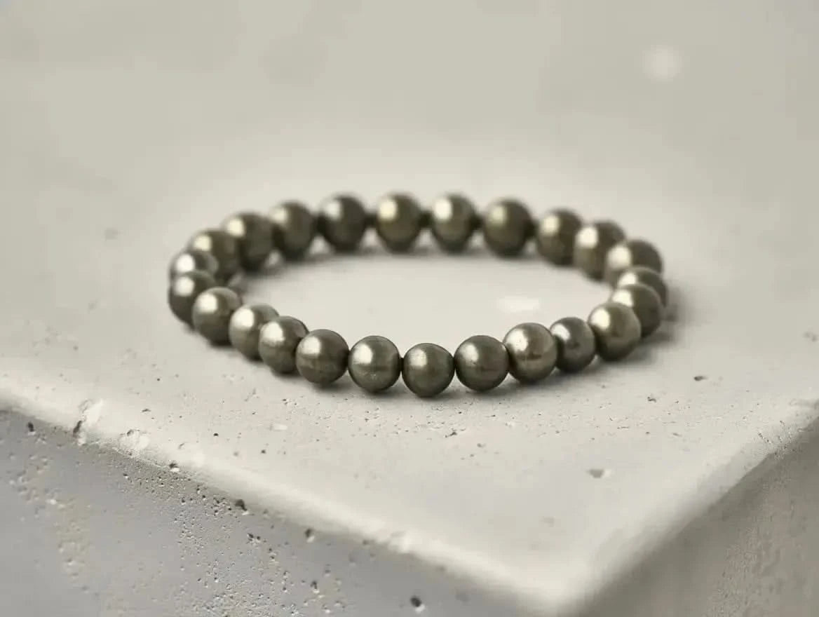Pyrite Bead Bracelet