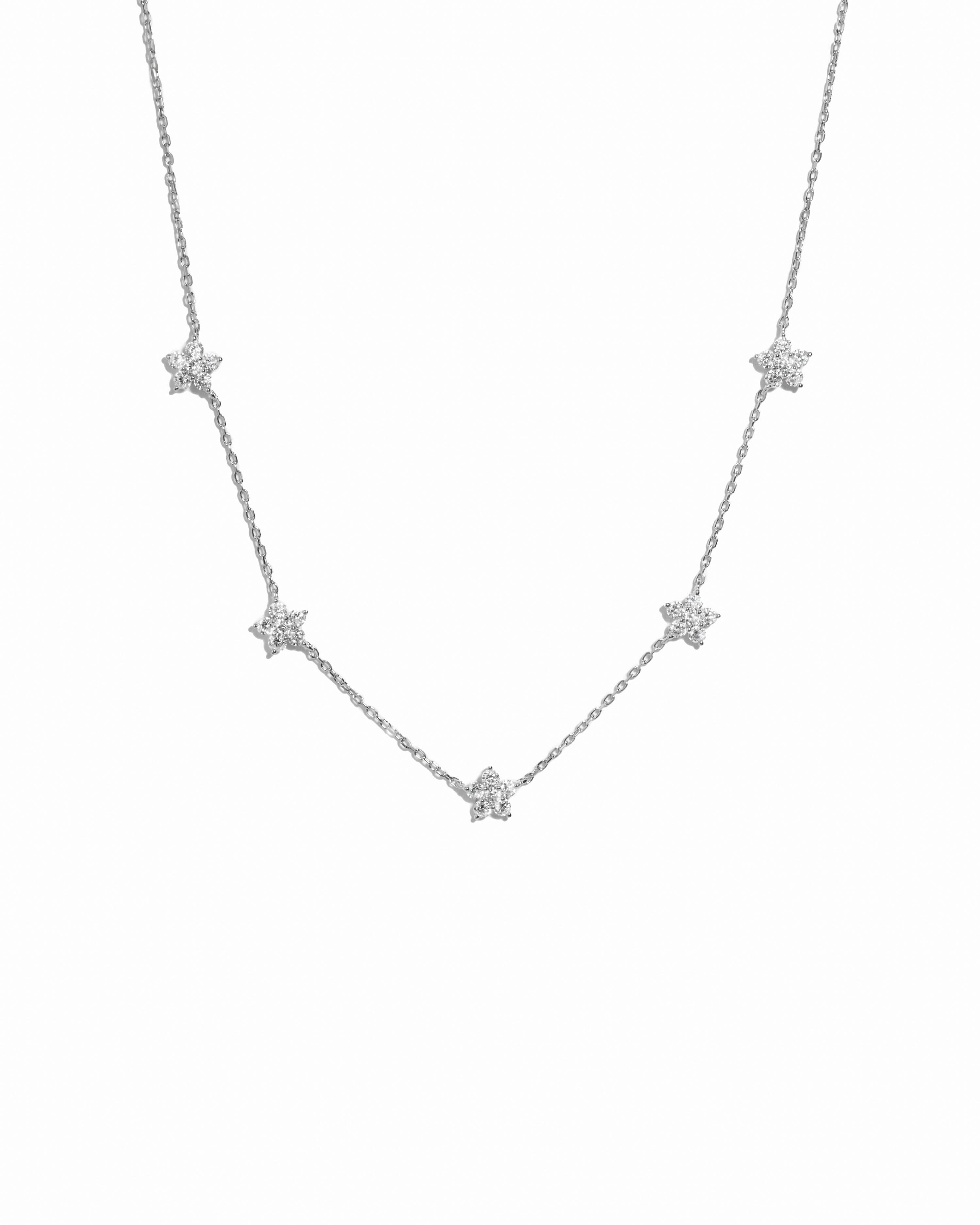 Diamond Flower Necklace