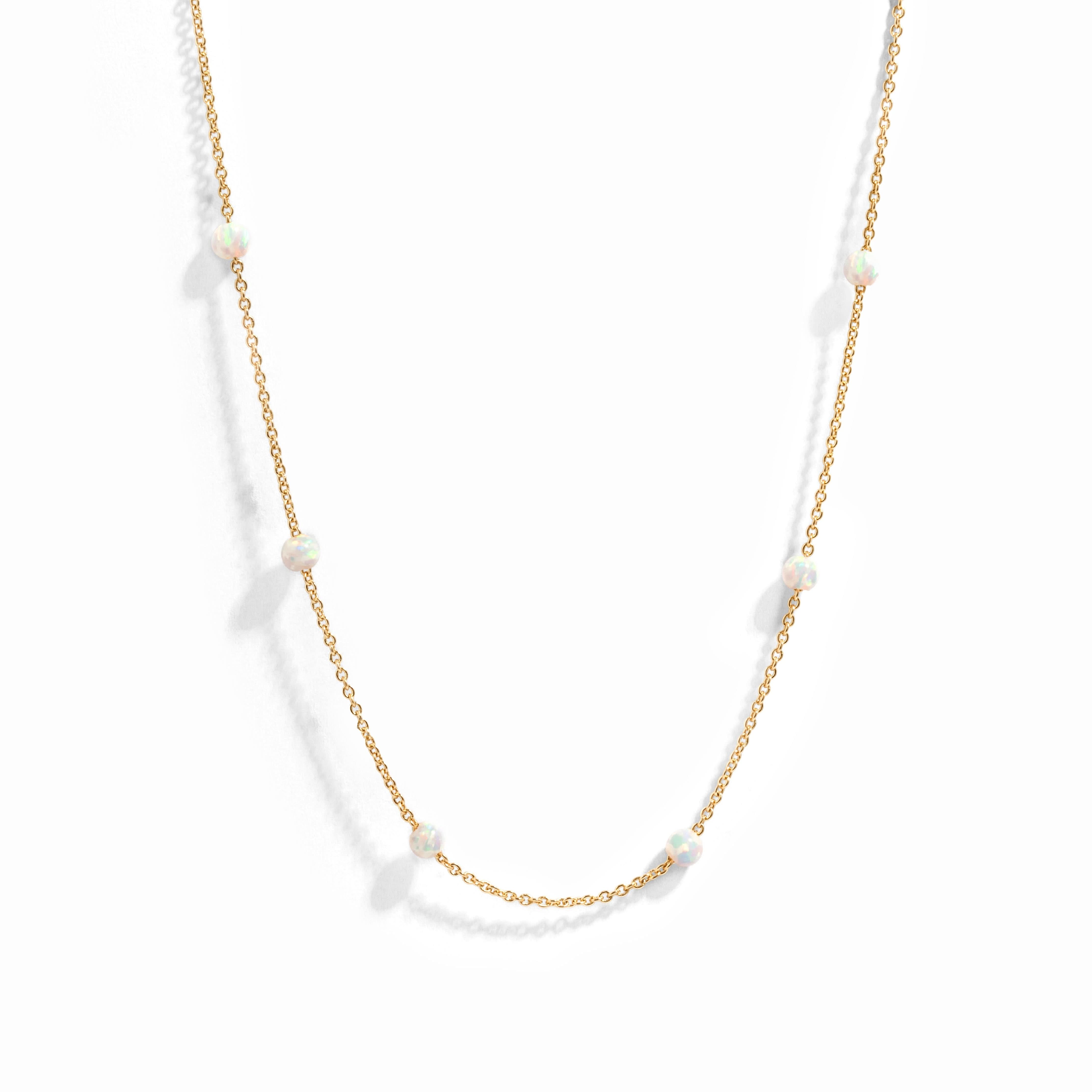Opal Beaded Necklace