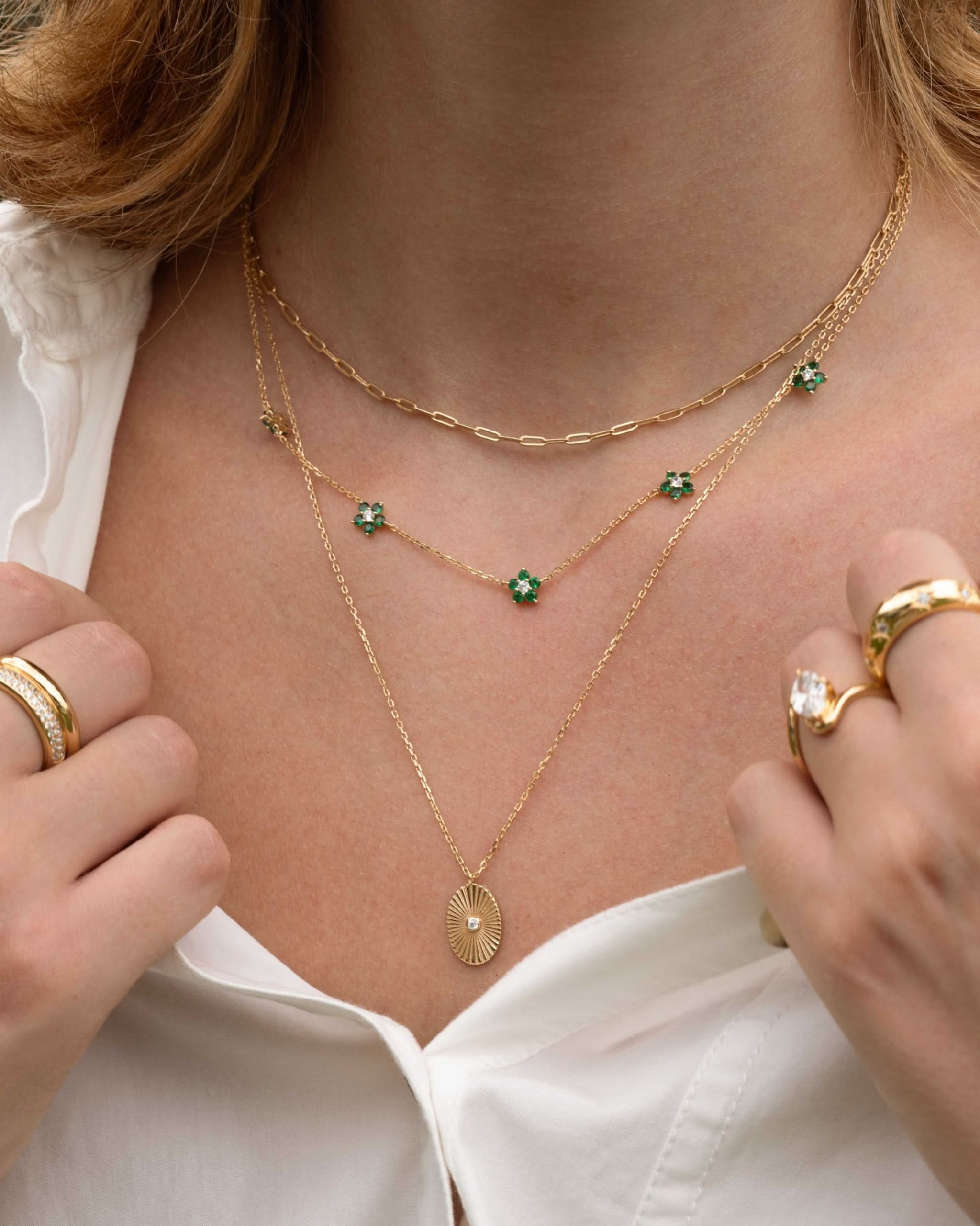 Tiny Link Paperclip Necklace