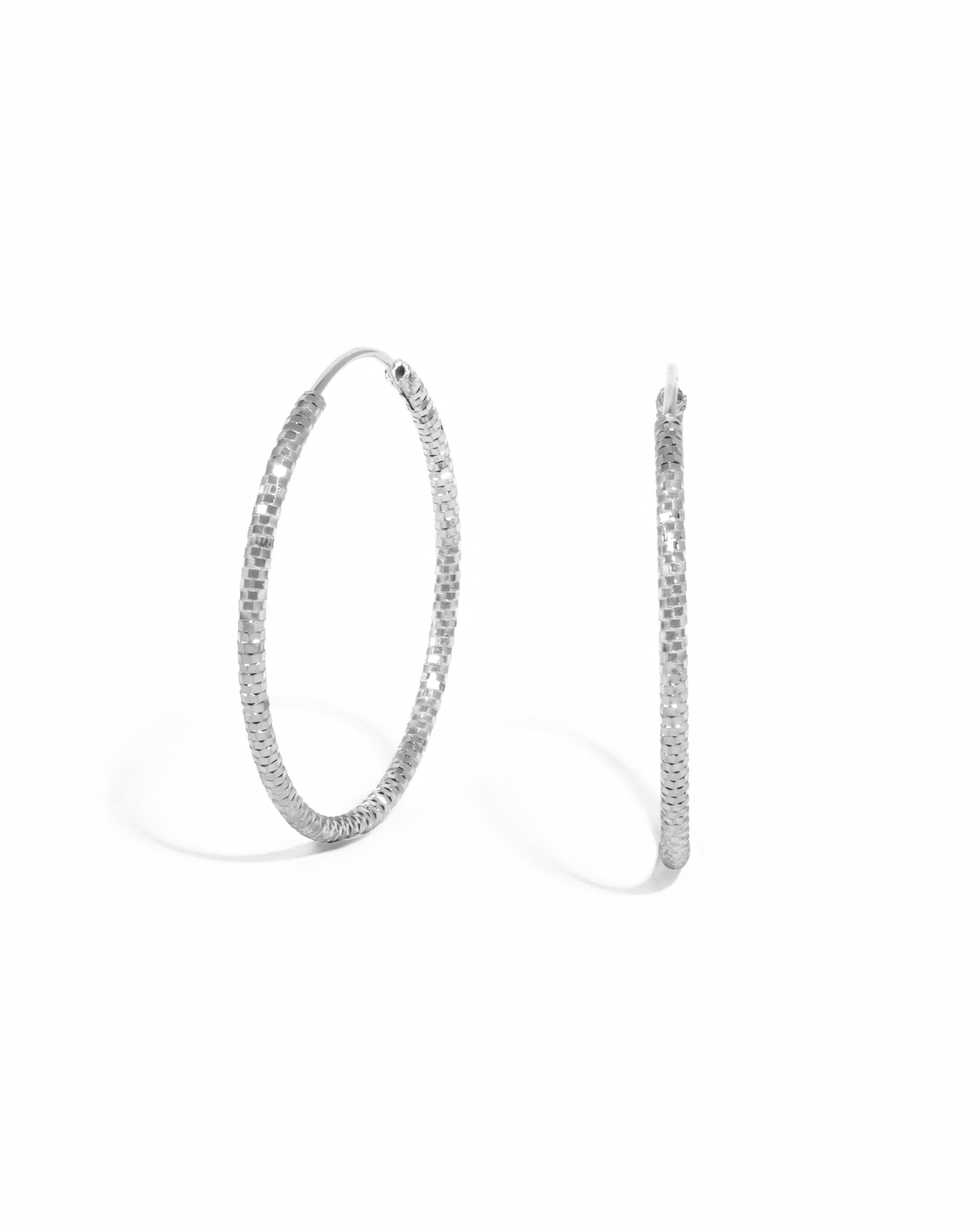 Diamond Cut Hoops
