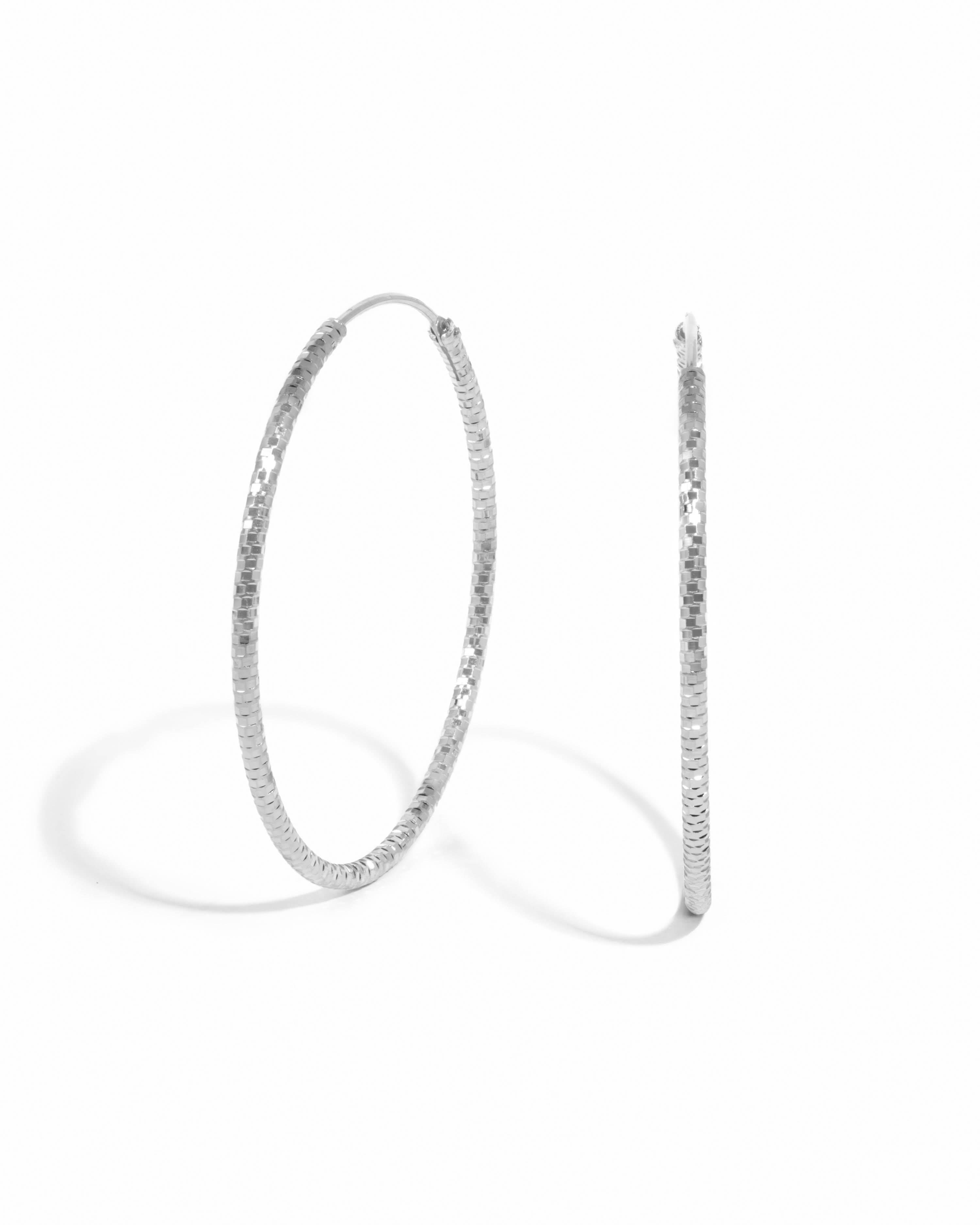 Diamond Cut Hoops