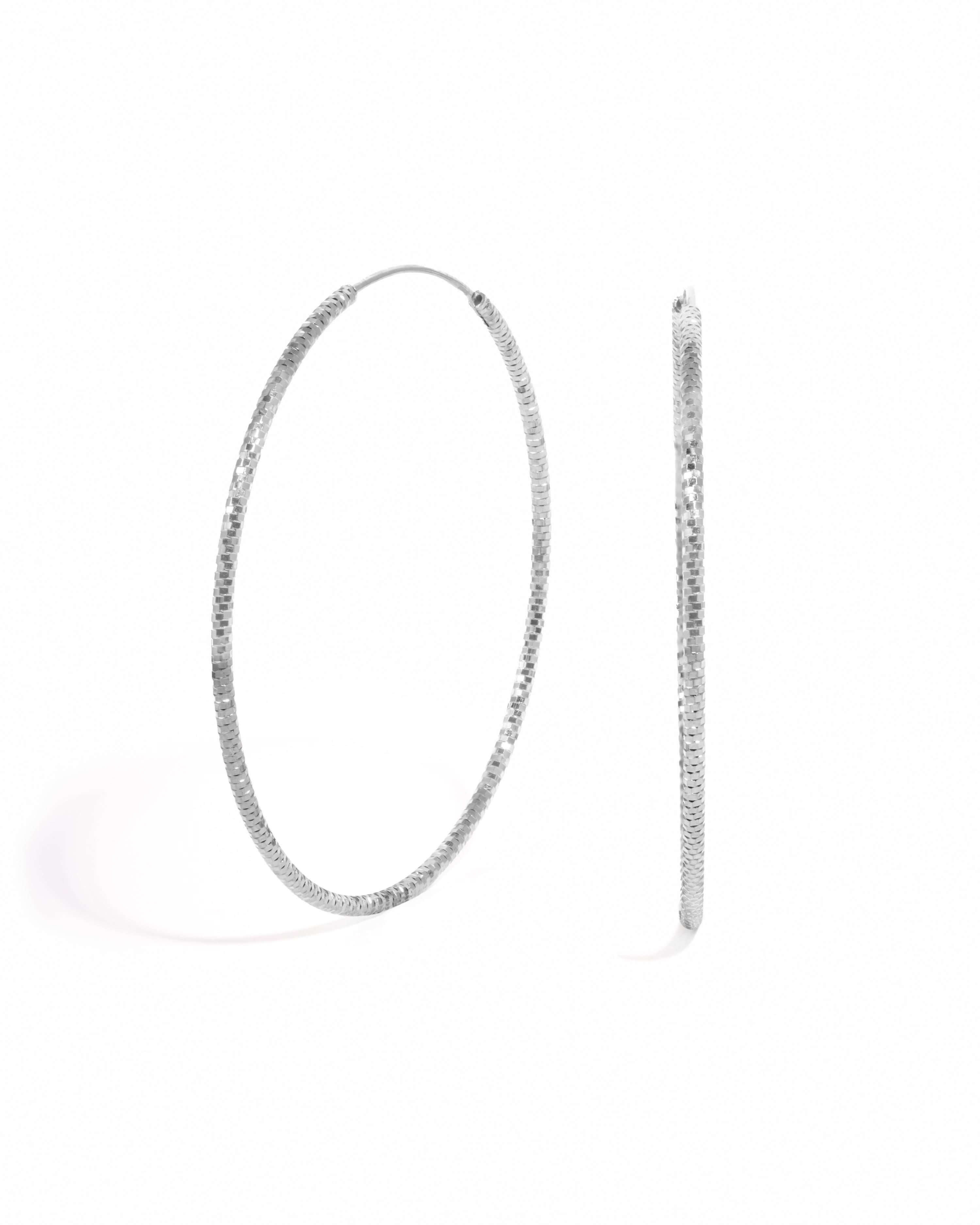 Diamond Cut Hoops