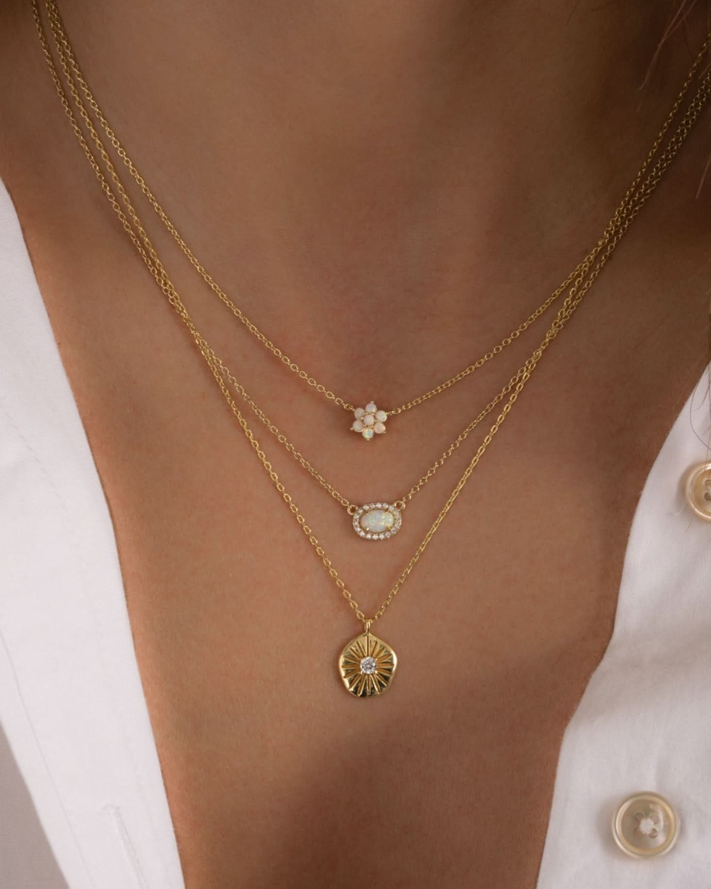 Sunburst Medallion Necklace