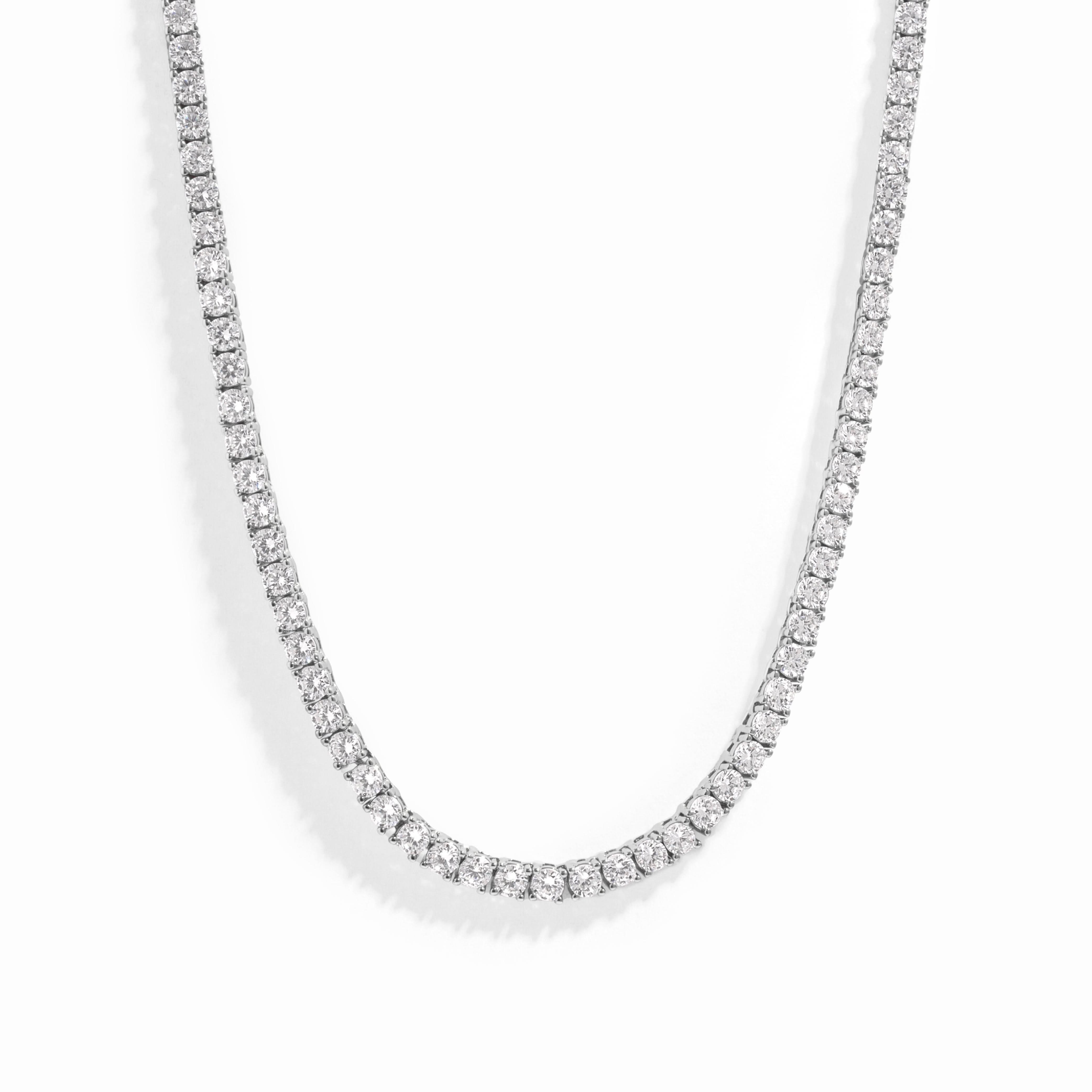 3mm Diamond Tennis Necklace