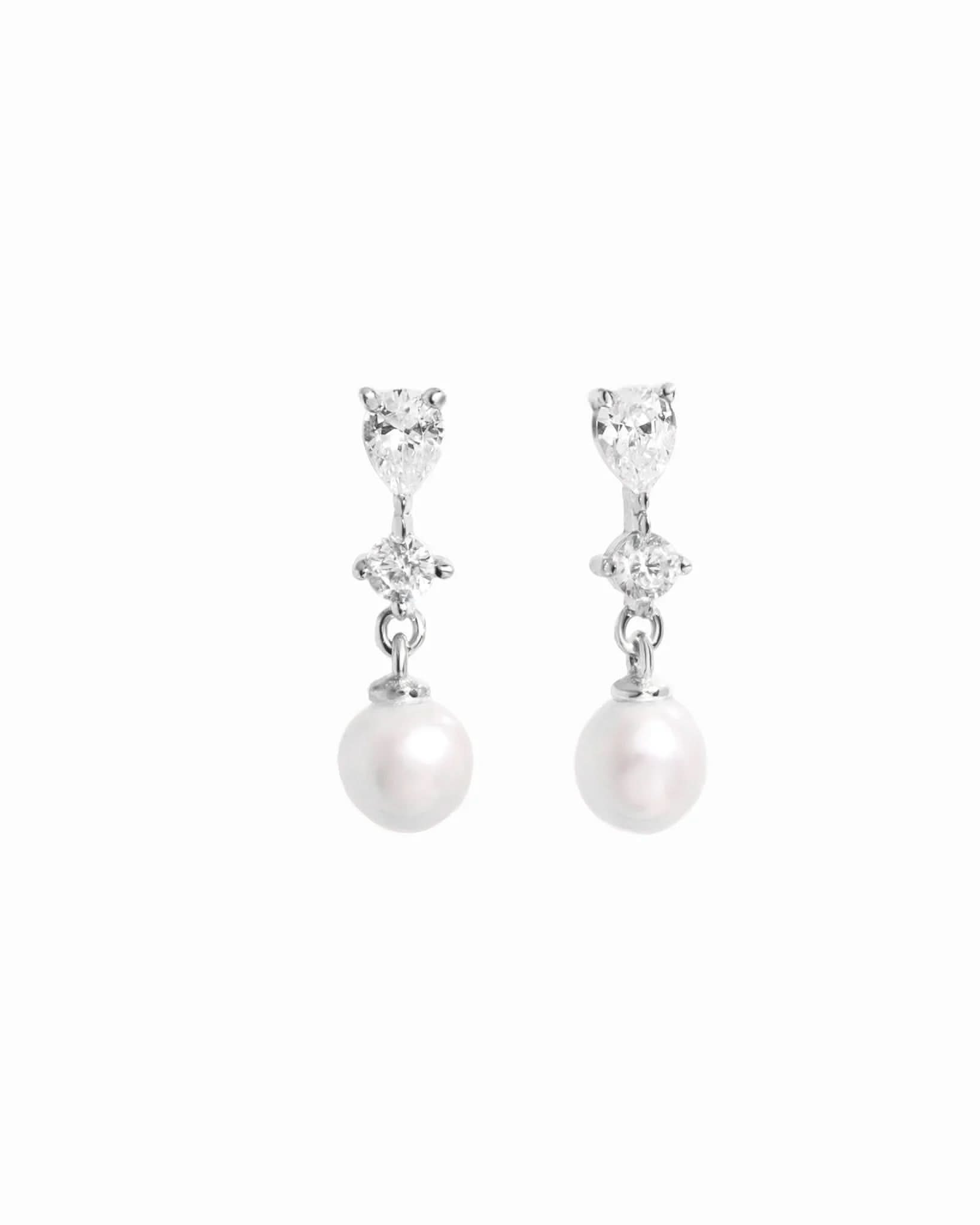 Small Pearl Drop Earrings