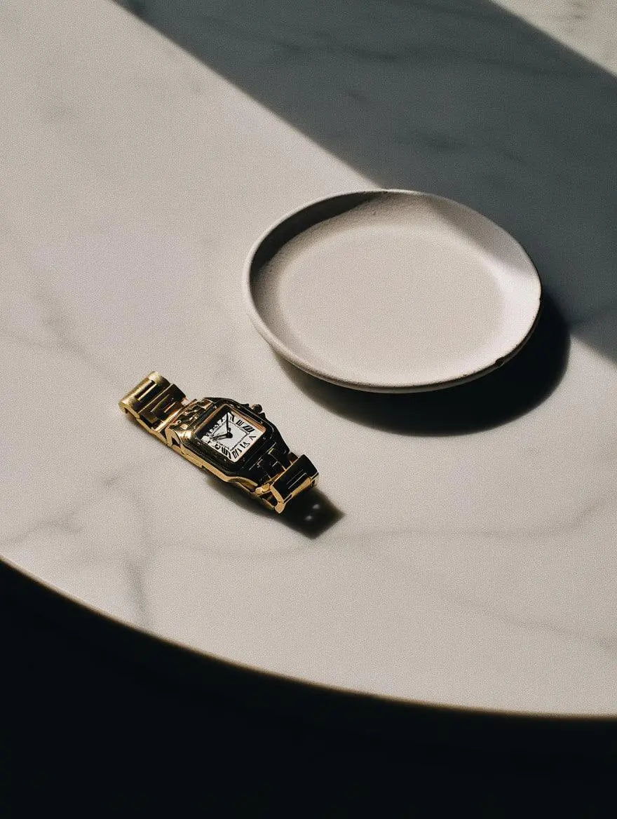 Quadratische Santos Quarzuhr