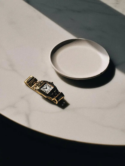 Quadratische Santos Quarzuhr