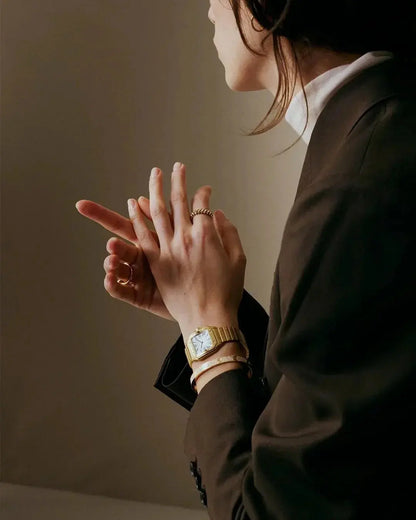 Quadratische Santos Quarzuhr